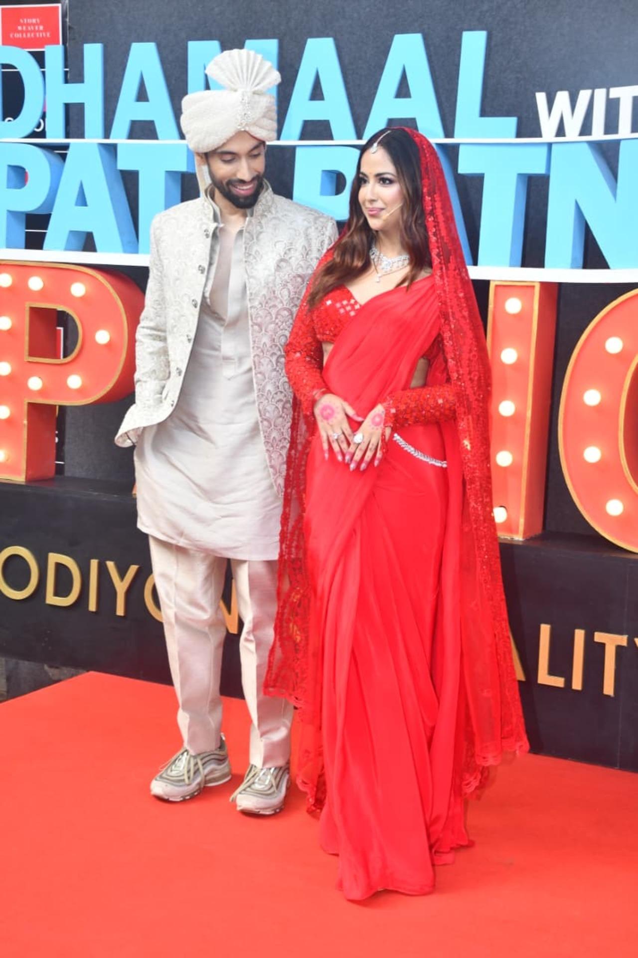 Newly weds Avika Gor and Milind Chandwani spotted in a bridal look at the shoot of Pati Patni Aur Panga